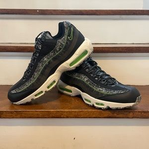 Nike Air Max 95 (Black/Electric Green/Smoke Grey/Light Bone) - Men’s Size 14